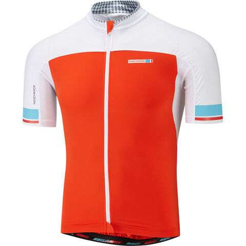 Madison RoadRace Premio men's short sleeve jersey, chilli red / white click to zoom image