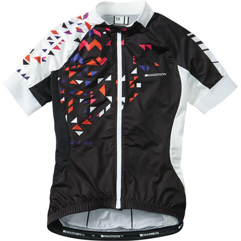 Madison Sportive women's short sleeve jersey, black / white click to zoom image