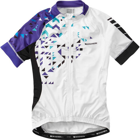 Madison Sportive women's short sleeve jersey, white / purple reign click to zoom image