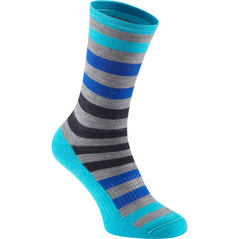 Madison Isoler Merino 3-season sock, blue fade click to zoom image