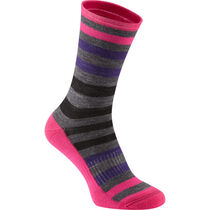 Madison Isoler Merino 3-season sock, pink pop