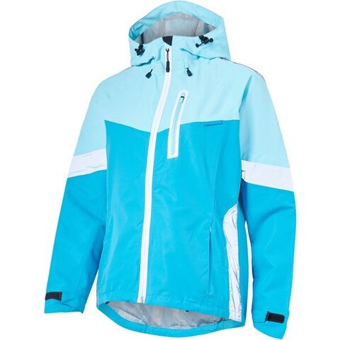 Madison Prima women's waterproof jacket, radiant blue/caribbean blue click to zoom image