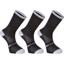 Madison Freewheel coolmax long sock triple pack, black