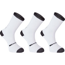 Madison Freewheel coolmax long sock triple pack, white