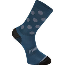 Madison Explorer Primaloft extra long sock, polka navy haze / shale blue