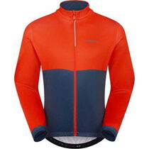 Madison Sportive men's long sleeve thermal jersey - chilli red / navy haze