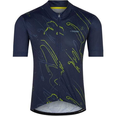 Madison Sportive men's short sleeve jersey - brushstrokes ink navy click to zoom image