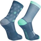 Madison Sportive mid sock twin pack - shale blue and teal click to zoom image