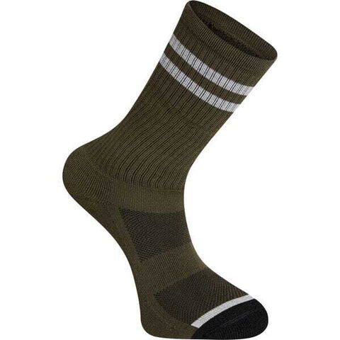 Madison Roam extra long sock - dark olive / grey click to zoom image