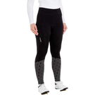 Madison Stellar padded women's reflective thermal tights with DWR, black click to zoom image