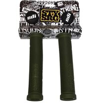 ODI Stay Strong Lion Heart BMX / Scooter Grips 143mm - Army Green
