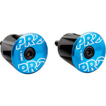 PRO Handlebar end plug, anodized alloy, blue