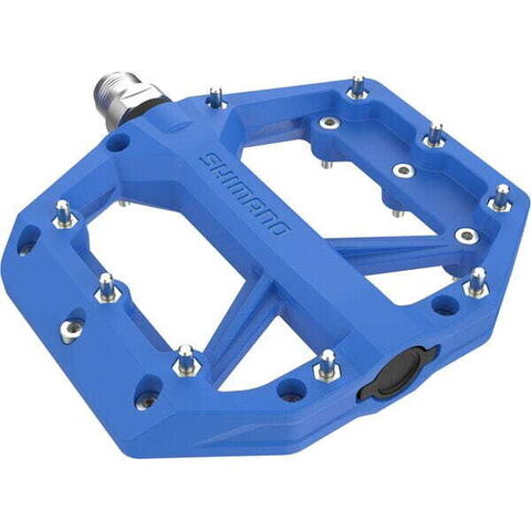 Shimano Pedals PD-GR400 flat pedals, resin with pins, blue click to zoom image