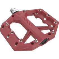 Shimano Pedals PD-GR400 flat pedals, resin with pins, red