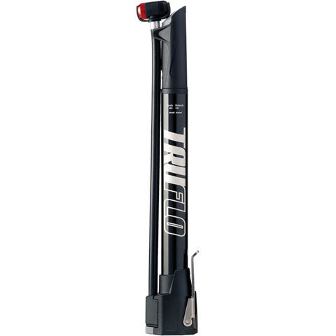 Truflo Minitrack pump, 2 stage barrel with foot plate & gauge, Black click to zoom image