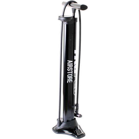Truflo Airstore track pump with auxillary storage cylinder for tubeless tyres click to zoom image