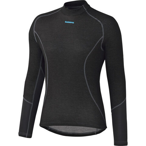 Shimano Clothing W's Breath Hyper Baselayer, Black, Large click to zoom image
