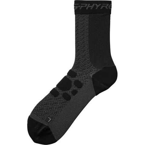 Shimano Clothing Unisex S-PHYRE Tall Socks, Black click to zoom image