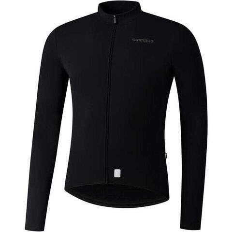 Shimano Clothing Men's Vertex Thermal Jersey, Black click to zoom image