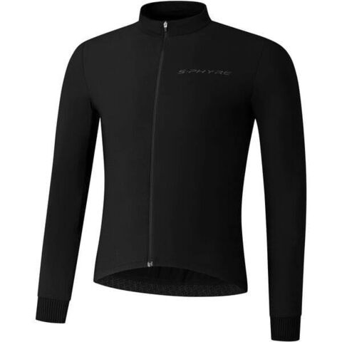 Shimano Clothing Men's, S-PHYRE Thermal Jersey, Black click to zoom image