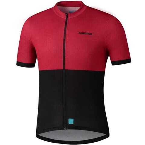 Shimano Clothing Men's Element Jersey, Red click to zoom image