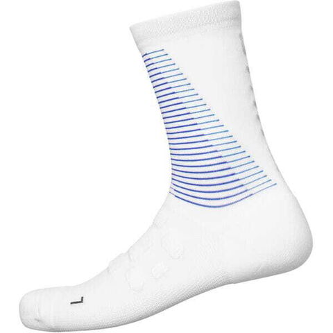 Shimano Clothing Unisex S-PHYRE Tall Socks, White/Purple click to zoom image