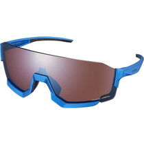 Shimano Clothing Aerolite Glasses, Metallic Blue, RideScape Road Lens