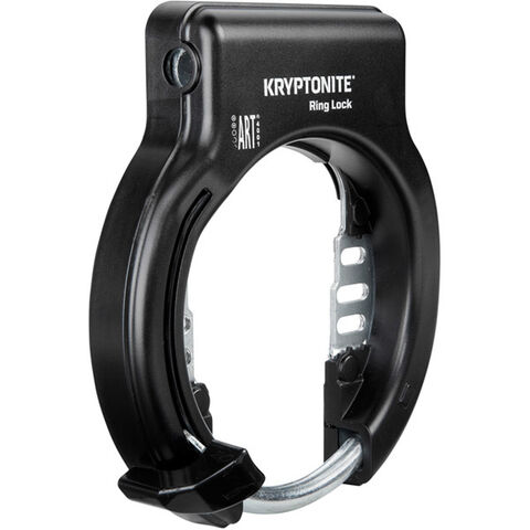 Kryptonite Ring Lock with plug in capability - non retractable (Sold Secure silver) click to zoom image