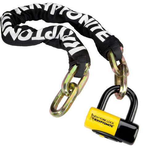 Kryptonite New York Fahgettaboudit chain and chain and NY disc lock 100 cm click to zoom image